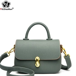 Bolsos de mano de cuero de alta calidad para mujer, Bolso pequeño para mujer, bolsas de mensajero de hombro de marca famosa, bolso cruzado de lujo de diseñador