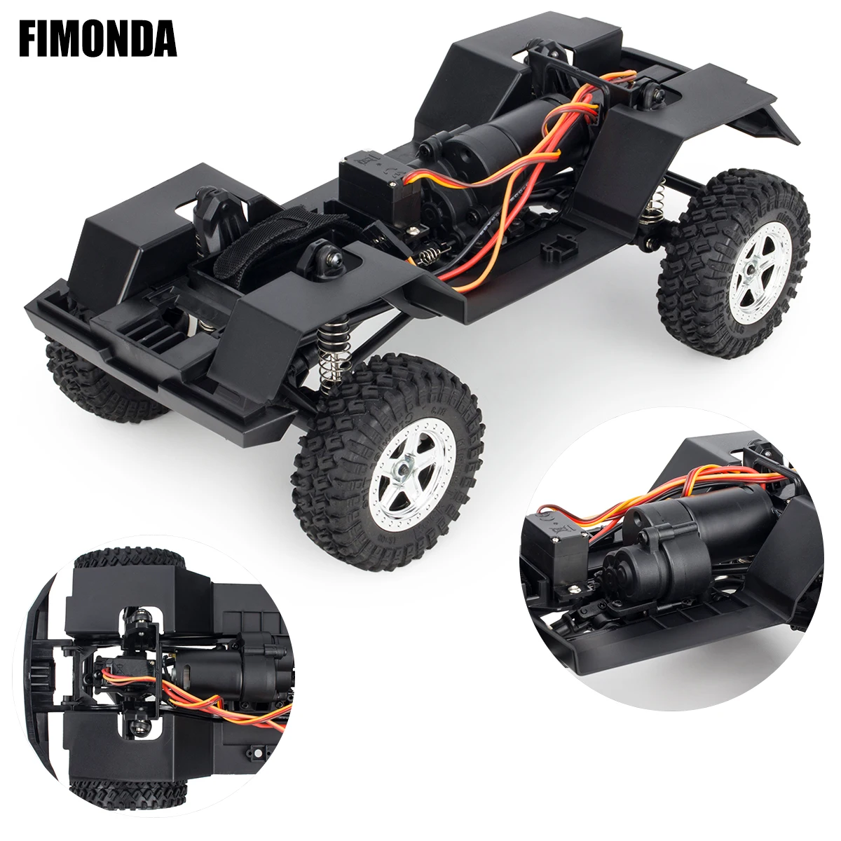 

Собранная рама шасси TRX4M с осями и коробкой передач для 1/18 TRX4-M Bronco/Defender RC Crawler AX-8560