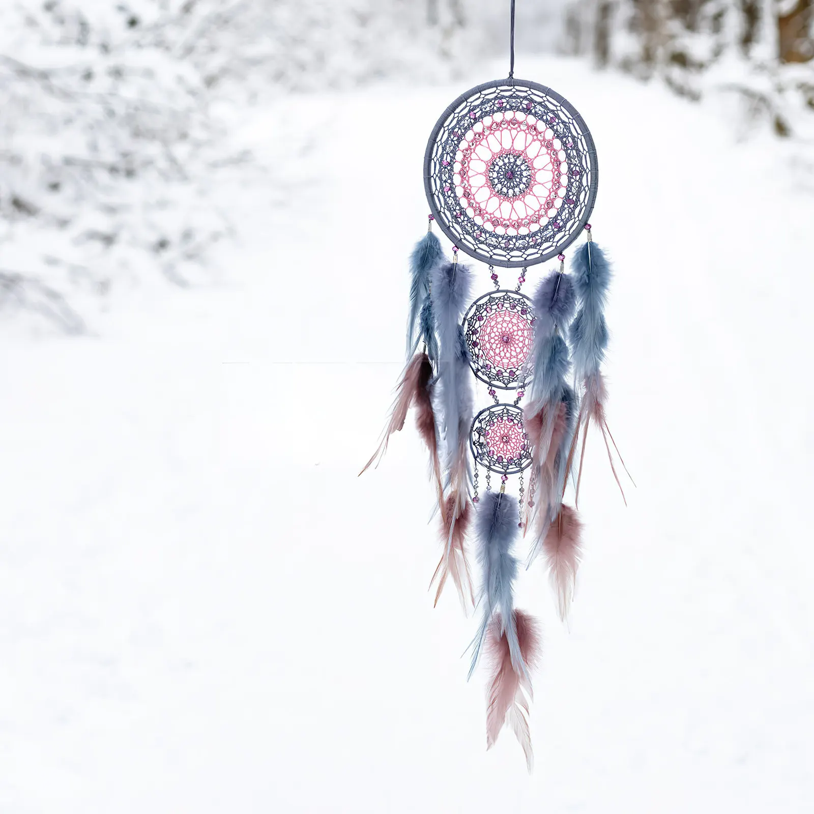 20Pcs Plastic Dreamcatcher Rings White Round Hoops 11Cm Premium Craft DIY Dreamcatcher Material Accessories for Mandalas Home