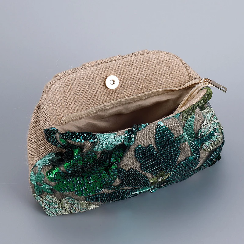 حقيبة حفلات ساحرة عصرية ومتعددة الاستخدامات، حقيبة ترتر أنيقة ومزاجية، حقيبة زهور كاجوال فاخرة لحفلات الزفاف والحفلات الراقصة