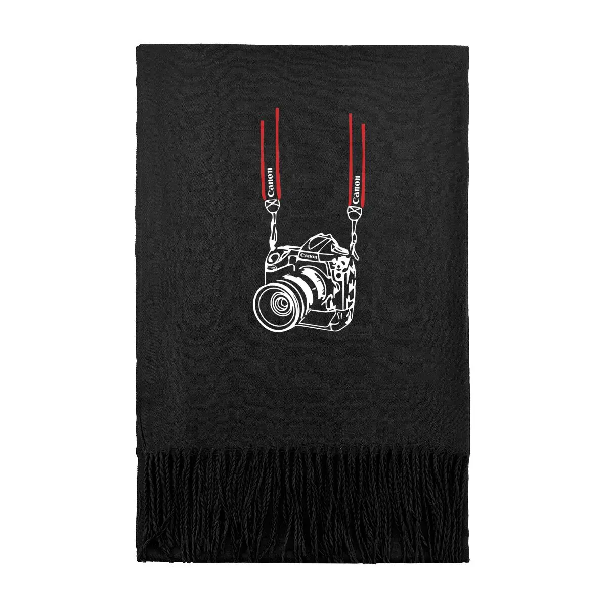 

Ремешок для камеры Технология — вдохновленный ремешком для камеры, контурный художественный дизайн, повседневный длинный шарф, теплый осенне-зимний повседневный модный шарф