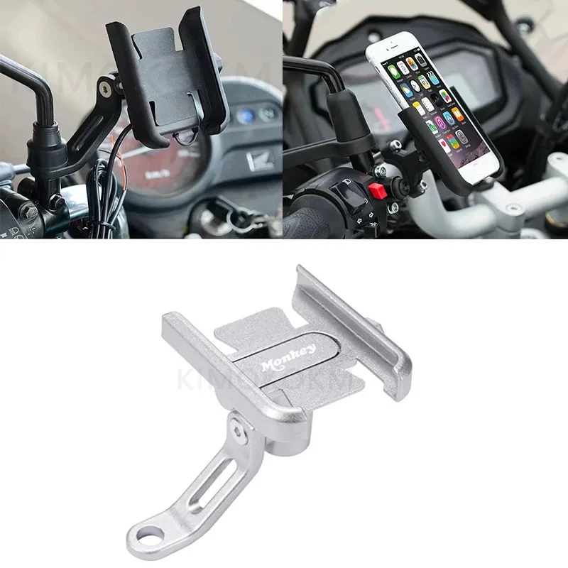 

Motorcycle Accessories Handlebar Mobile Phone Holder GPS Stand Bracket For Honda Z125 Monkey Z 125 Z-125
