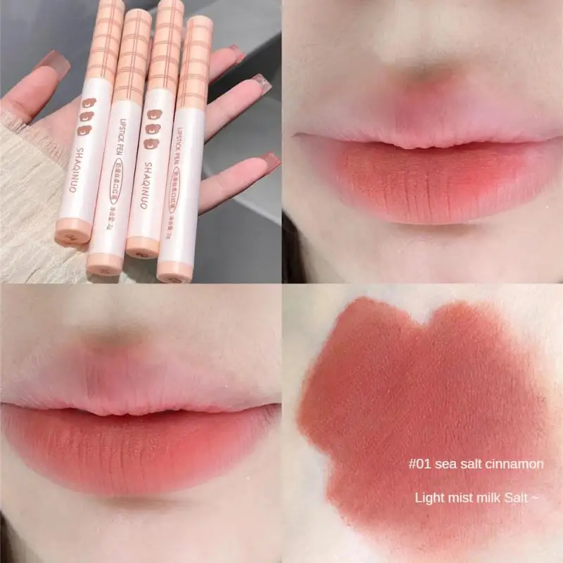 Silky Not Easy To Stick To The Cup Lipstick Portable Safety Make Up Hold Makeup Matte Show White Skin Friendly Comfortable