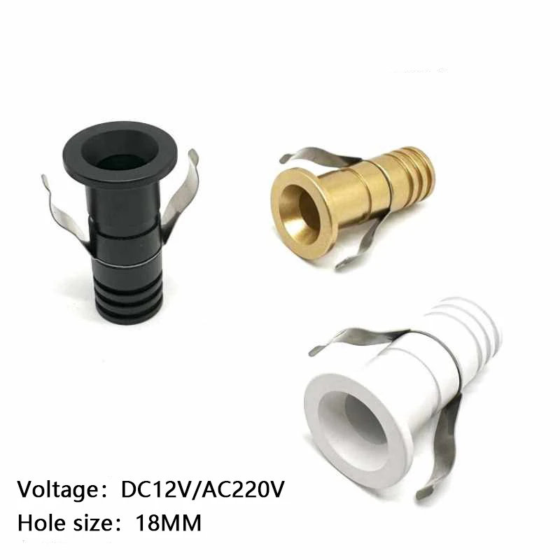 

Mini LED DC12V/AC220V Recessed Ceiling Downlight Spotlight Showcase Bedroom Cupboard Showcase Party KTV DIY Stairs Spot Lights