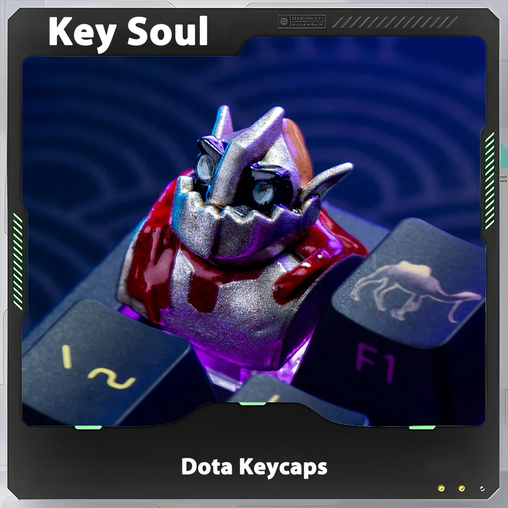 Keycaps en résine faits à la main pour clavier mécanique, Keycaps personnalisés, Key Soul, DOTA, accessoires de jeu personnalisés, cadeaux