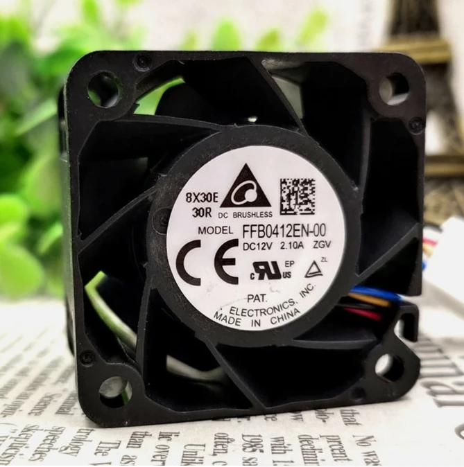 

Brand New Original Electronics FFB0412EN-00 DC 12V 2.10A 40x40x28mm 4-Wire Server Cooling Fan Fast delivery