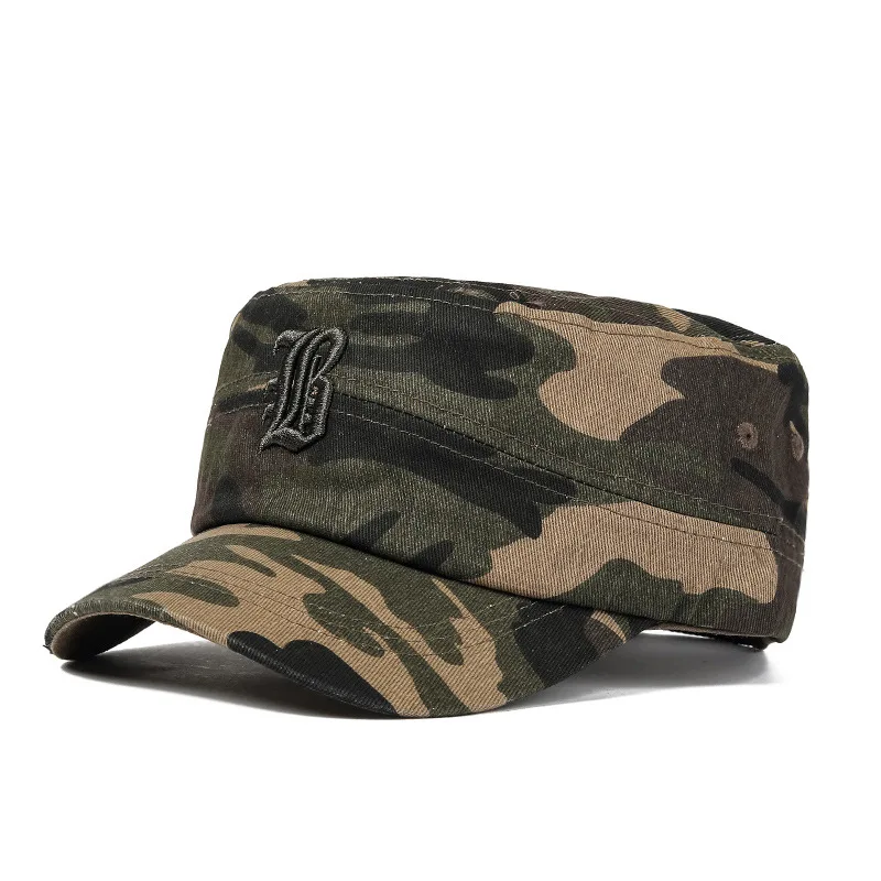 

Cap Men Hat Flat Army Camouflage Spring Summer Sun Protection Accessory For Hiphop Outdoor Hiking Sports Cycling