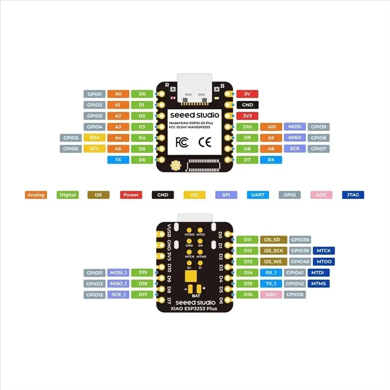OvO Store XIAO ESP32S3 Plus20GPIO Mini N16R8 Development Board, Esp32-S3 for Arduino