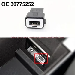 Socket USB Interface  Plug-and-play 30775252 Car Socket Car USB Interface Socket for Volvo S80 S60 XC60 S40 C30