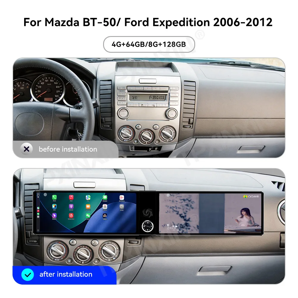 Touch Screen Car Radio For Mazda BT-50 Ford Expedition 2006-2012 Android GPS Automotive Multimedia Auto Radio Stereo Receiver