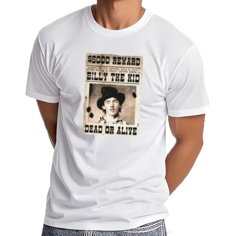 Billy the Kid wanted photo shirt William Bonnie Reward Poster T-Shirt Unisex