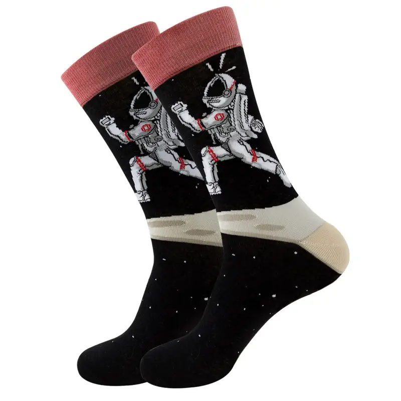 1 Pair New Happy Mens Socks Women Novelty Cartoon Sock Combed Cotton Funny Men's Big Size Crew Hip Hop Thick Long Socks - Image 18