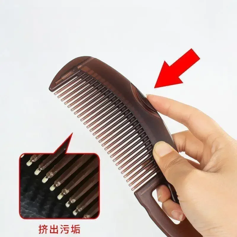Dandruff Removal Scalp Hair Combs Hair Dressing Comb Self-Cleaning Anti-Static Massage Brushes Hair Salon Styling Tools