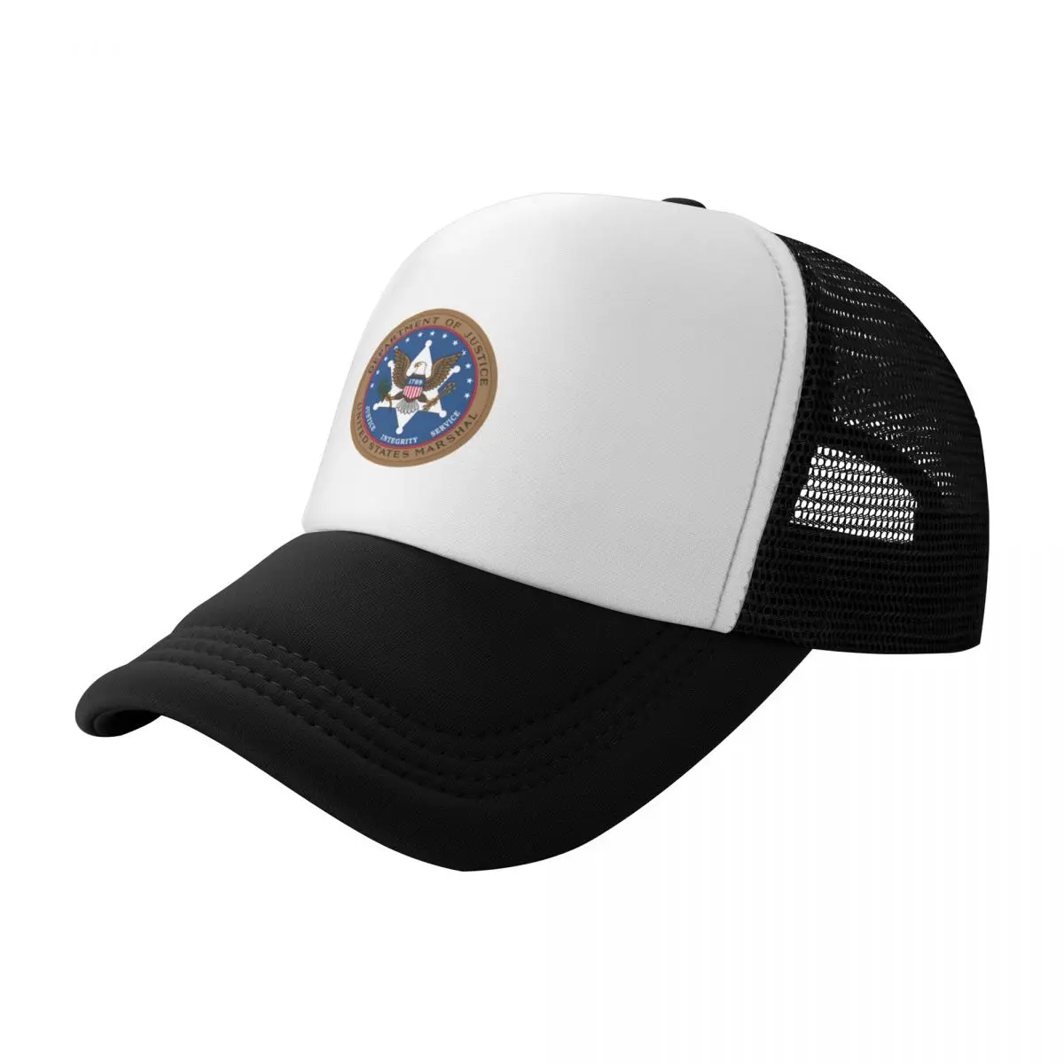 Department of Justice US Marshal Baseball Cap Sun Hat For Children Big Size Hat Women's Beach Visor Men's