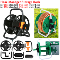 15-25m Garden Watering Hose Free Standing Winder Portable Hose Reel Water Pipe Storage Rack Organizer Holder Gardening Tools