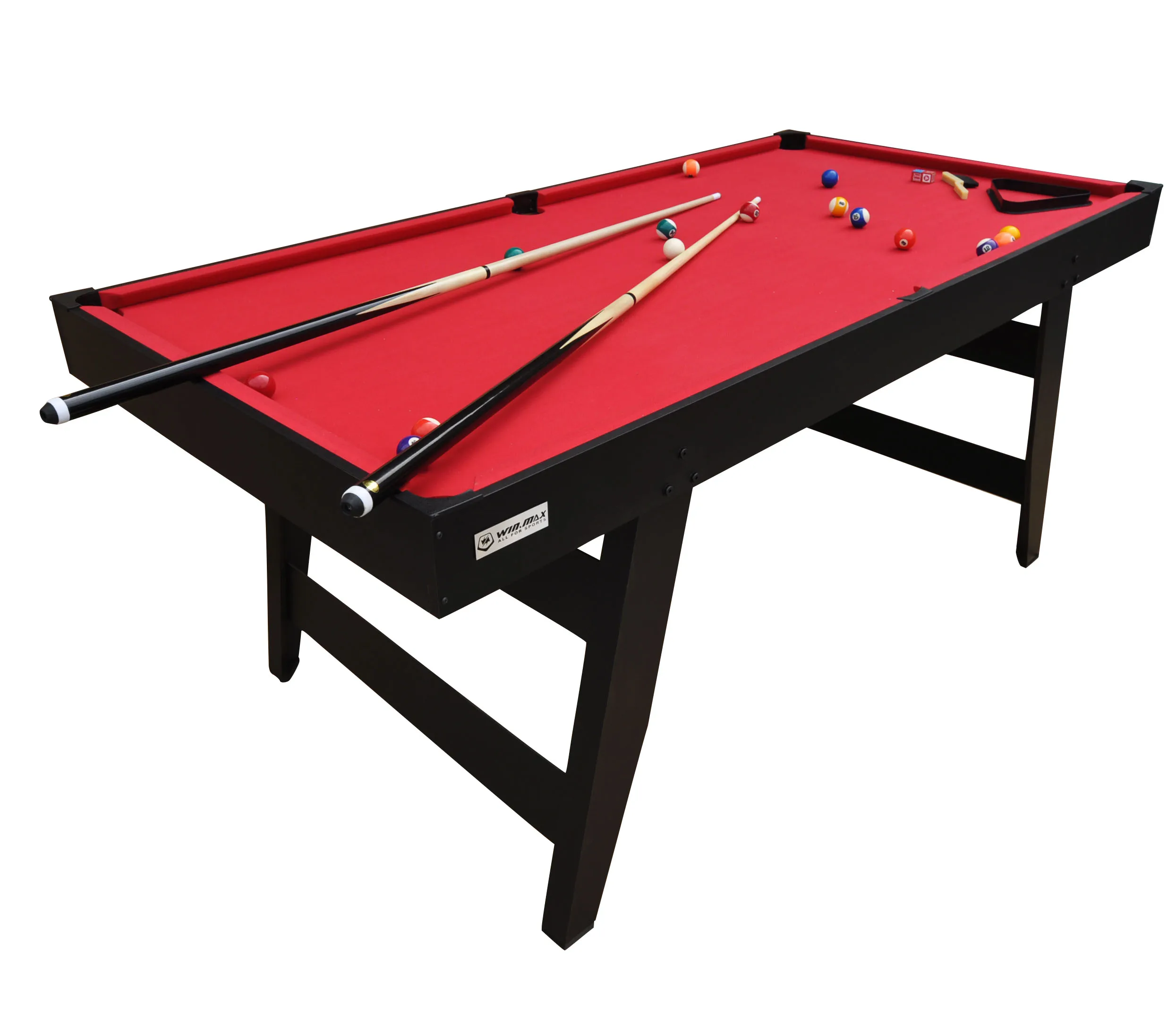 

Бильярдный стол длиной 6 футов, складной бильярдный стол для дома, портативный стол для снукера, полный набор шаров, 2 кия, мел и фетр