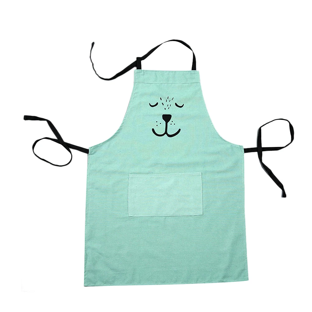 

Kids Grilling Apron Kitchen Aprons for Cartoon Korean Practical Waterproof