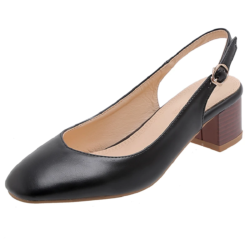 

Летняя женская обувь, сандалии 2024, большой размер 52, 50, элегантные повседневные туфли на низком каблуке с ремешками сзади телесного цвета, вечерние офисные туфли, женские туфли-лодочки