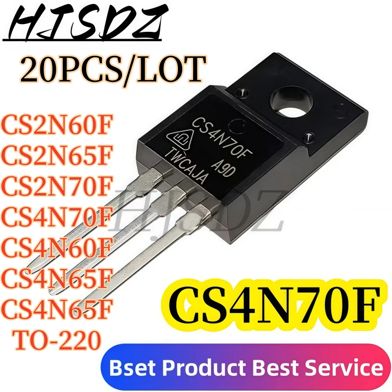 【20-50-100PCS/LOT】Field effect transistor CS2N60F CS2N65F CS2N70F CS4N70F  CS4N60F CS4N65F CS5N65F TO-220F
