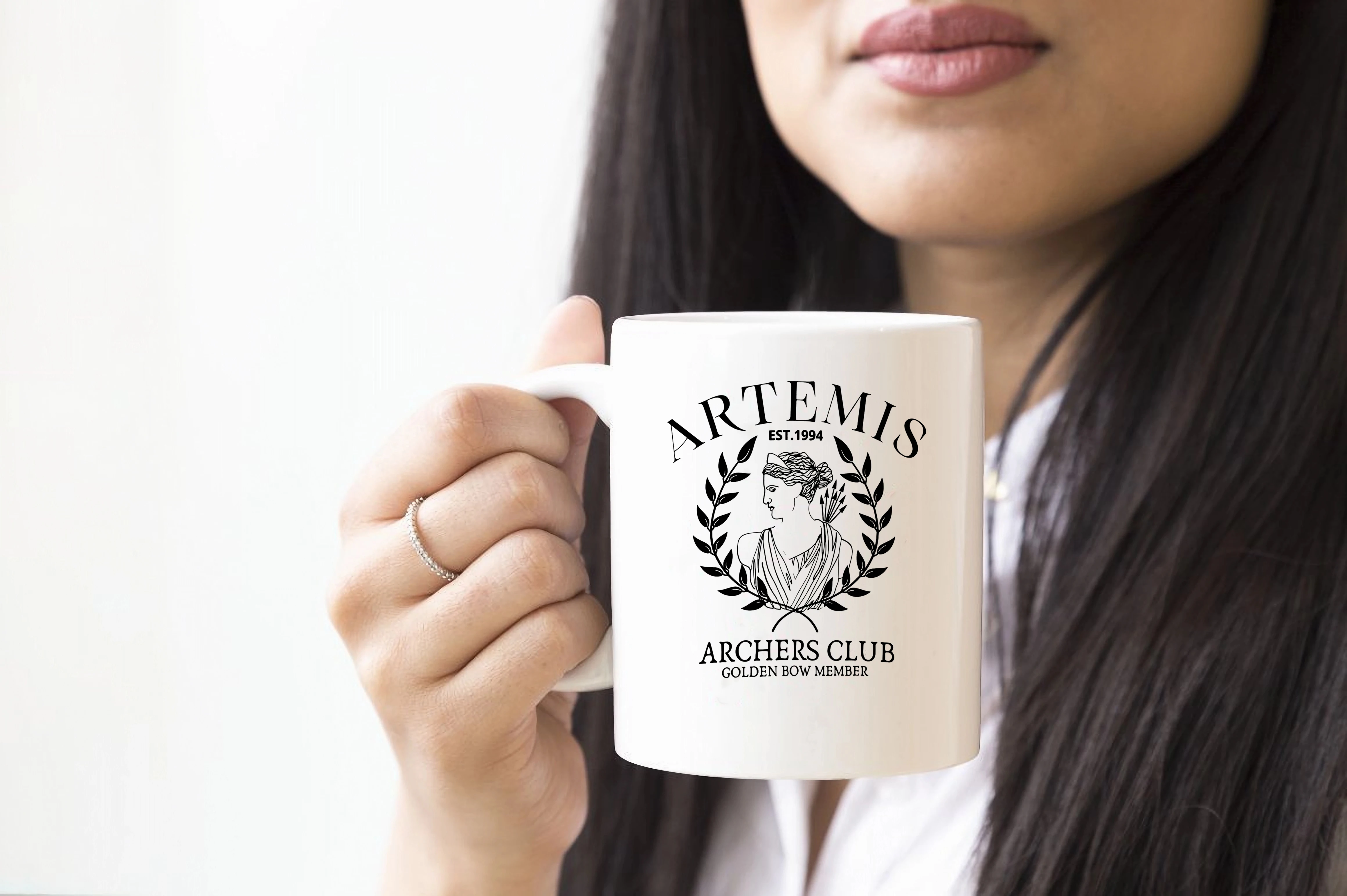 Artemis Mythology Breakfast Cup Poet Dark Academia mug Greek Mythology Literary cup  gift Librarian Book Club coffee mug