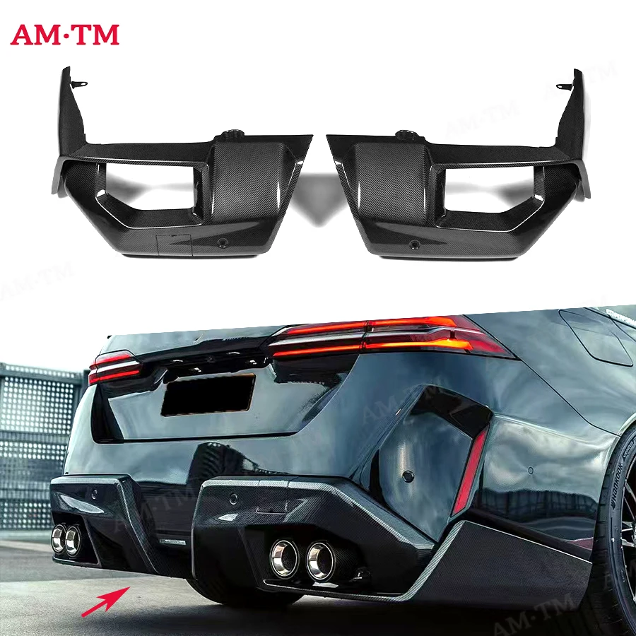 

Сухое углеродное волокно с подсветкой, автомобильный задний бампер, диффузор, спойлер, детали для BMW 5 серии M5 G90 G99 2025+, комплект кузова