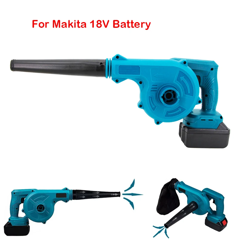 For Makita 18V Battery Cordless Electric Air Blower & Suction Handheld Leaf Computer Dust Collector Cleaner Power Tools