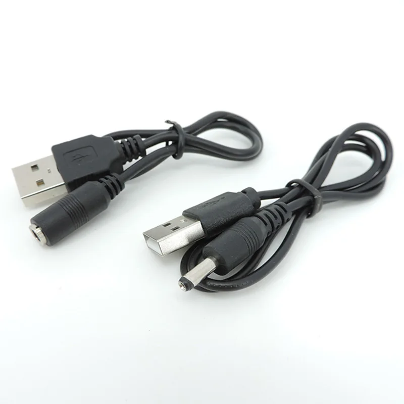 USB A 2.0 Male Plug to 1.35 x 3.5mm DC Power jack Male Female Cable DC Power Extension charging Cord