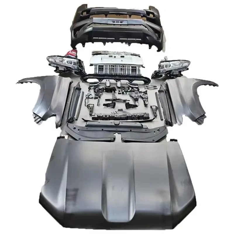 

Комплекты кузова Facelift для бампера Prado, противотуманные фары, решетка головного света, боковая юбка, включая 2015-2022 гг.