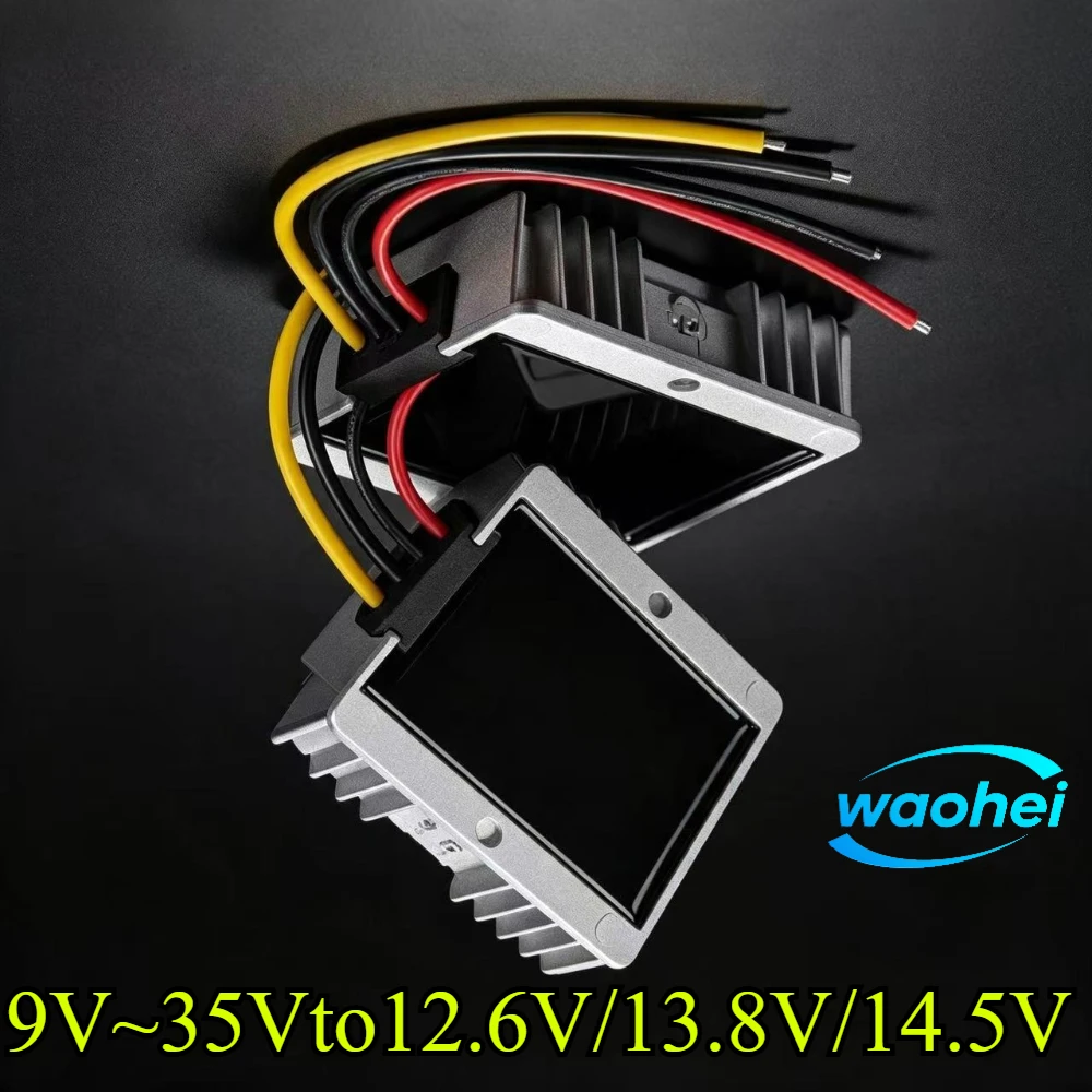 9-36V to 12.6V 13.8V 14.5V 16.8V5-20A DC Battery Charger System Regulator Voltage Step-down Boost Lead Acid Lithium Dual Battery