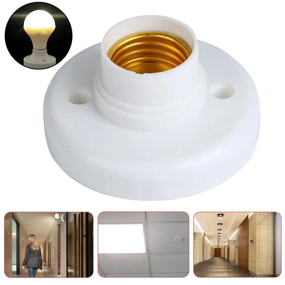 E27 Screw Cap Socket White Ceiling Lamp Holder Home Light Bulb Holder Lamp Socket Bulb Lighting Accessories