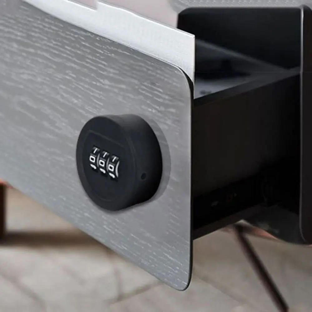 New Zinc Alloy Password Lock 3 Digital Code Anti-theft Combination Lock Furniture Hardware Drawer Lock Cabinet Mailbox