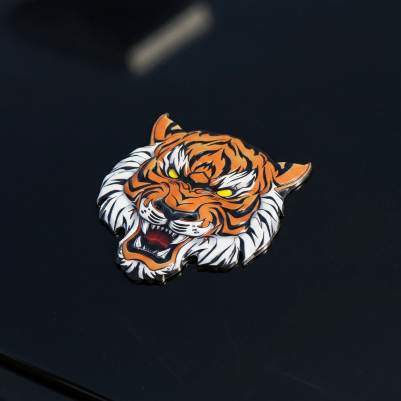 Tiger Head Emblem Metal-Style Tiger Head Badge 3D Aggressive for Fuel Tank