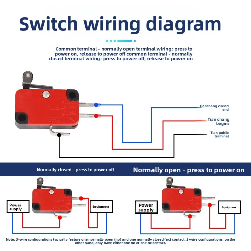 Small Travel Limit Switch V-152/156-1C25 Self-Reset 3-Pin Micro Push Button Tactile Micro Switch