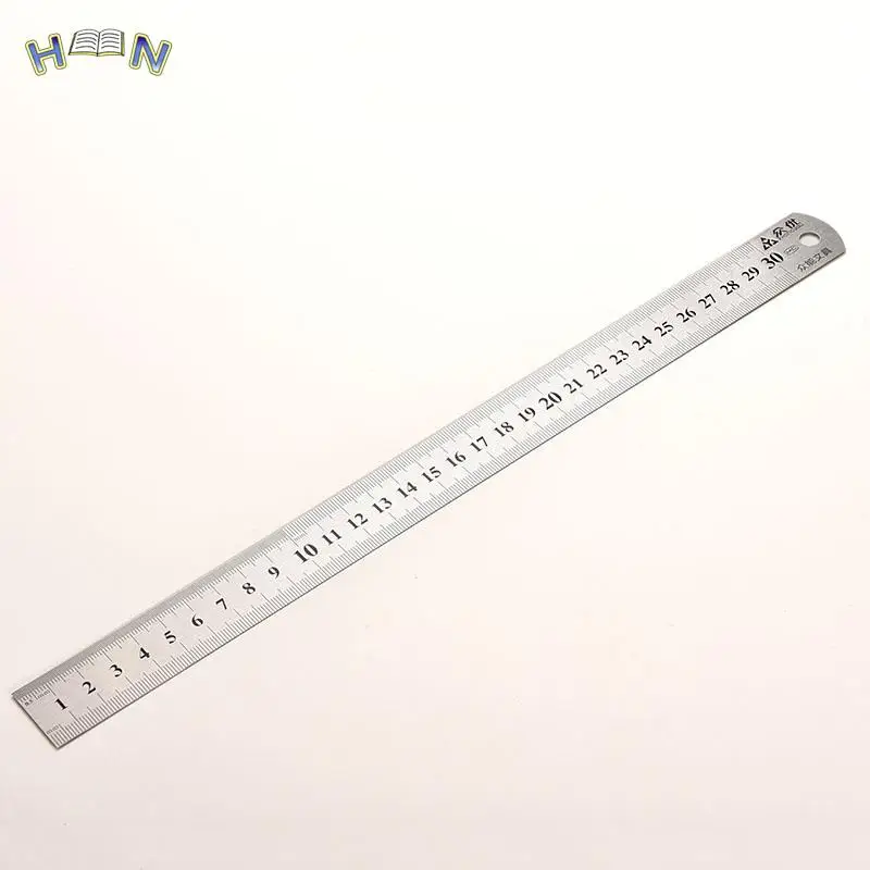 Stainless Steel Metal Ruler practical Metric Rule Precision Double Sided Measuring Tool 30cm New Arrival