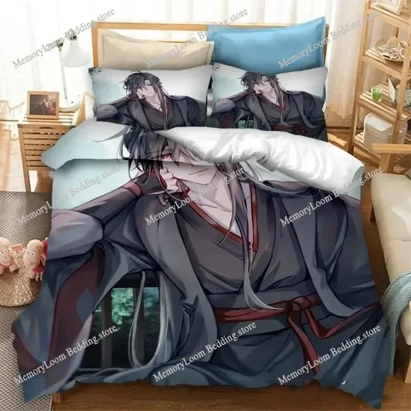 Grandmaster of Demonic Cultivation Mo Dao Zu Shi Bedding Set Boys Girls Twin Queen Size Duvet Cover Pillowcase Bed Kids Adult