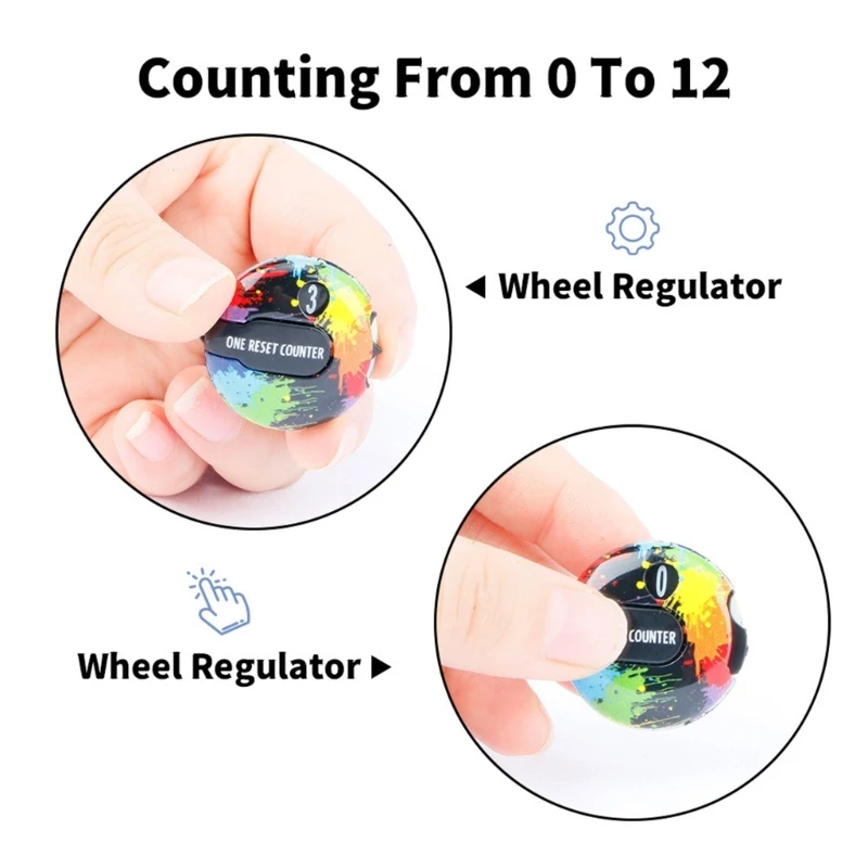 Golf Score Counter Simple Attachment to Scorekeeper Glove in Golf Stroke Counter