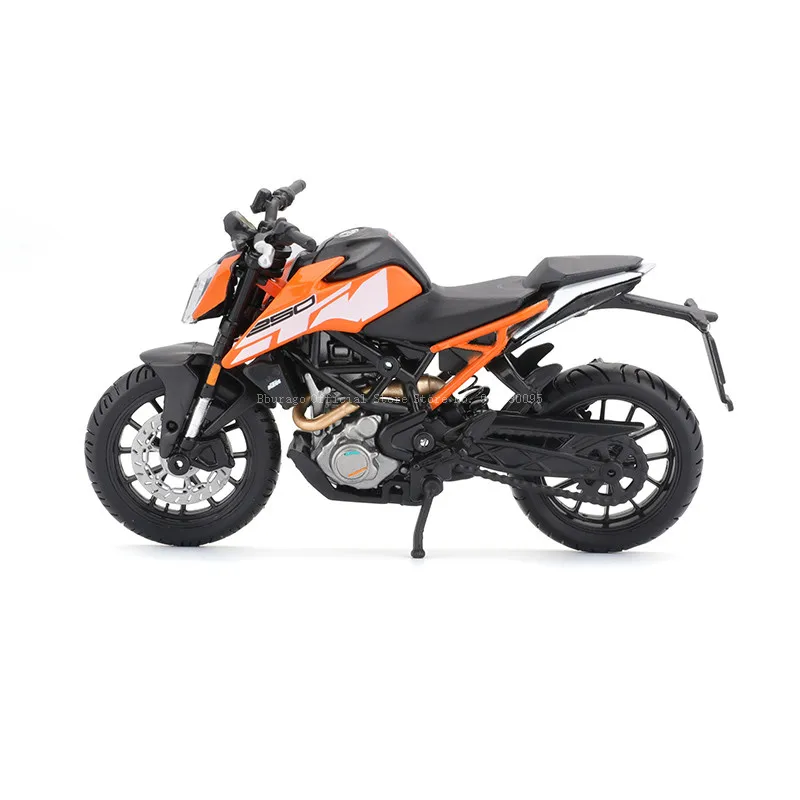 Bburago-modelo de motocicleta de aleación de juguete KTM 250, escala 1:18, coche autorizado Duke, colección de regalo