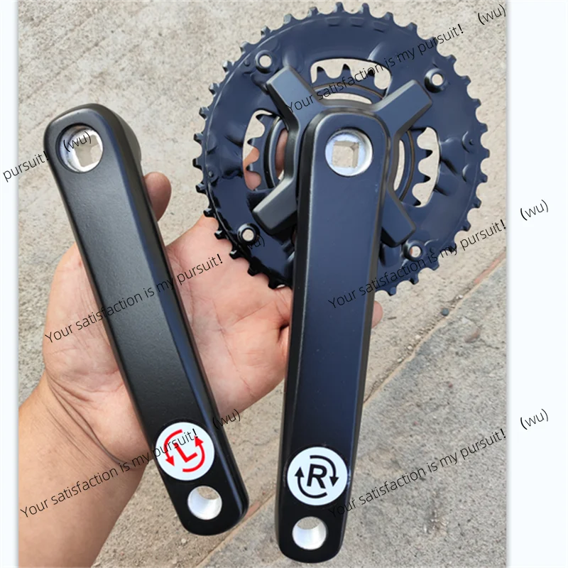 

Mountain Bike 2 Aluminum Alloy Tooth Plate Mountain Bike 2 Variable Speed Tooth Plate 36-22 Teeth 9 Speed 170 Crank Tooth Plate