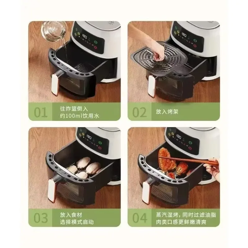 

Air Fryer New Arrivals Home Large Capacity Oven Low Calorie,Light Fat multi-function Oil-free Visual Fully Automatic Intelligent