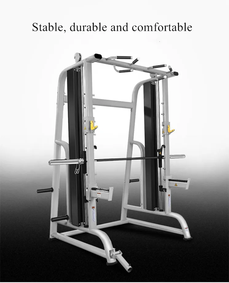 Gym fitness muti functional trainer squat rack strength training bodybuilding smith machine power cage gym equipment