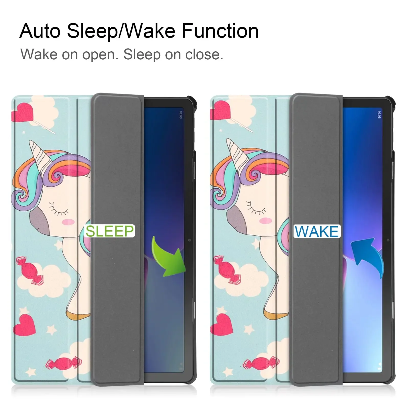 For Lenovo Tab P11 case P11 Plus 5G Trifold Stand Cover with Auto Sleep Wake PU Leather Cover 11'' TB-J606F J607F J616F Funda