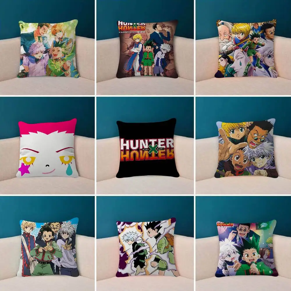 Anime H-Hunter X Hunter Cushion Office Cushion Pillowcase Car Cushion Cover45X45CM Lumbar Pillowcase Sofa Pillowcover