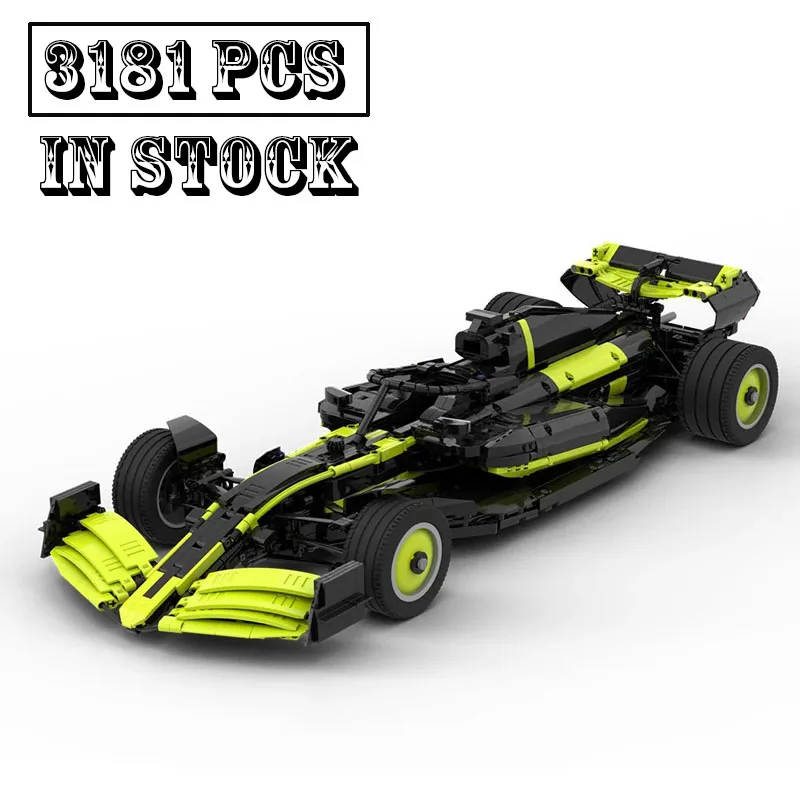 New Technical MOC-190717 Kick Sauber C44 1:8 Scale Building Block Hypercar Super Racing Car Assembly Toys Model Birthday Gifts