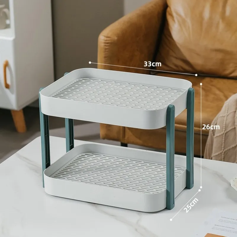 

Утолщенный цельный поднос-органайзер для чашек с дренажем, двухуровневая подставка для чашек, настольный органайзер для домашнего использования