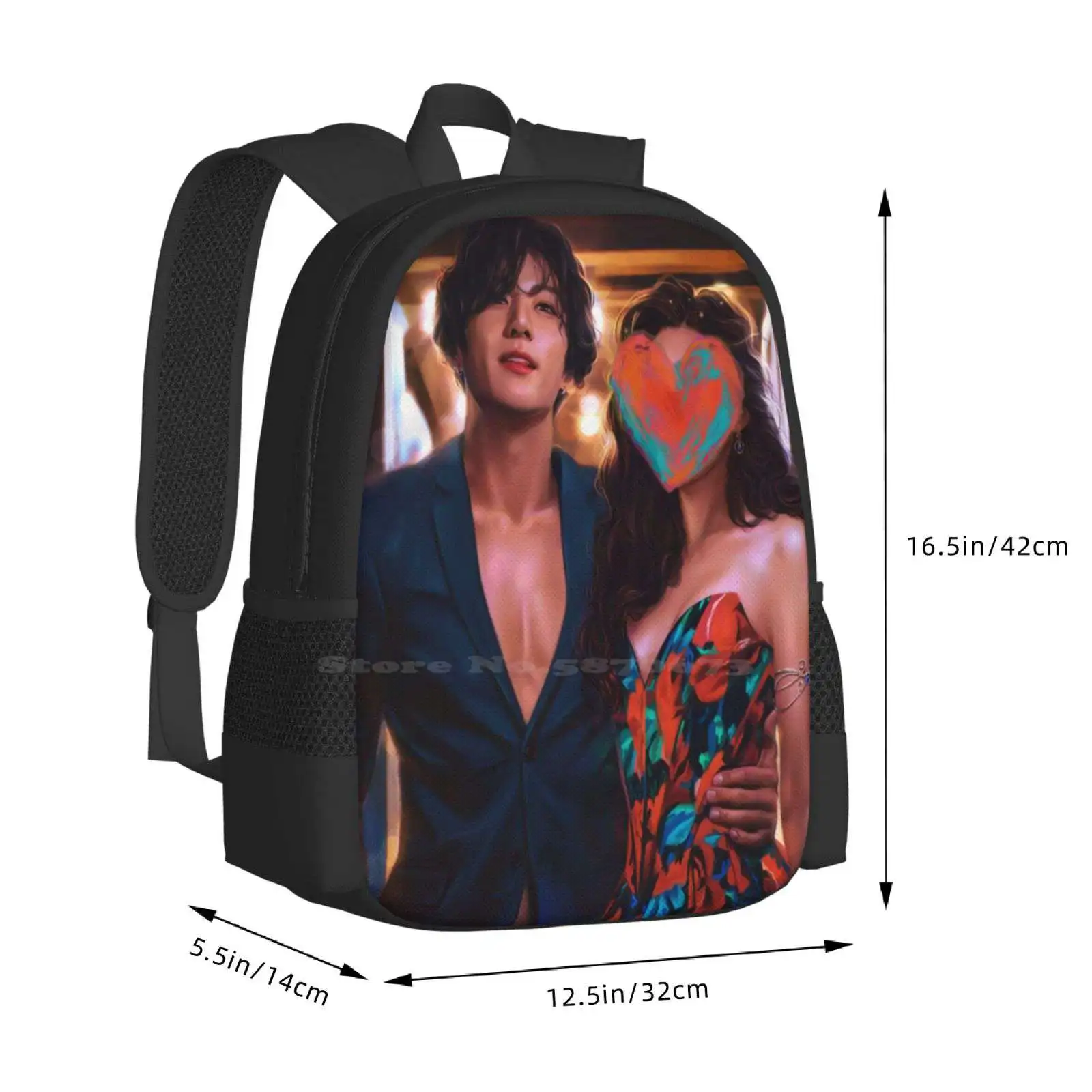 Laptop Travel School Bags, Jk Love Shot Pattern Design, Kpop Fanart, Exército, Jeon, Jungkook, Casal, Festa à noite, Jin Jhope, Jimin