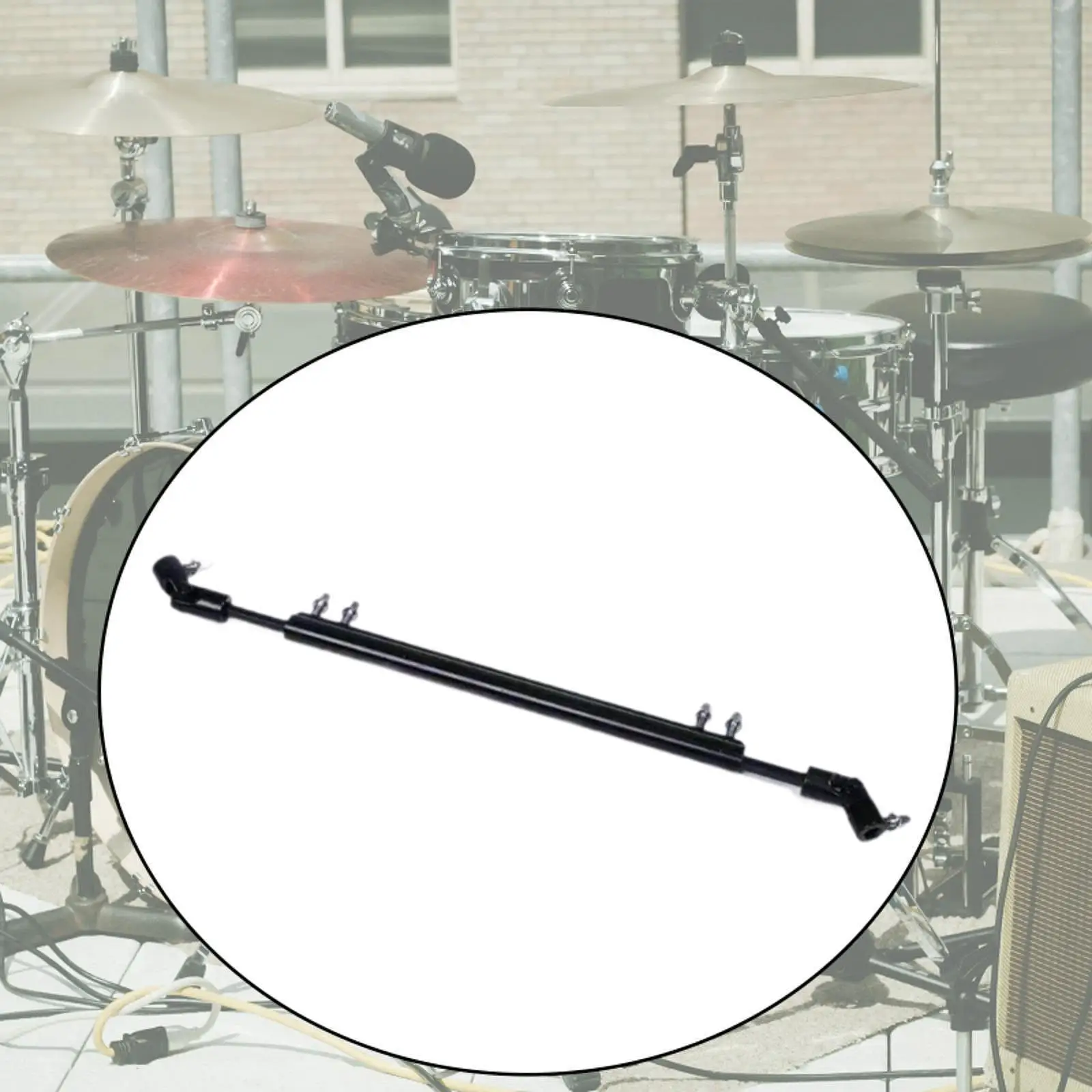 Adjustable Drum Pedal Link Bar Metal Double Step Connecting Rod for Drum Set Double Bass Pedal Tight Connection