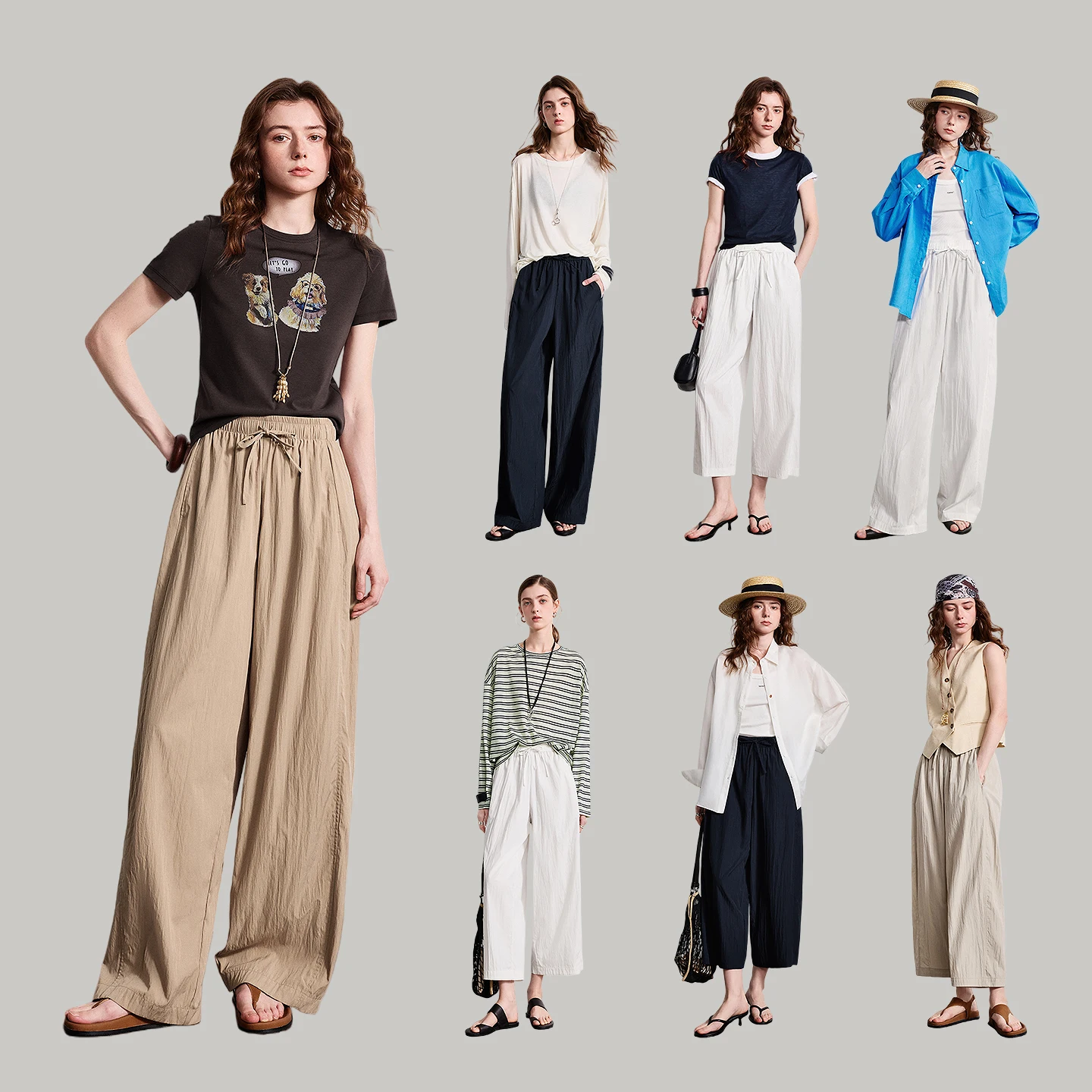 Women's Balloon Pants: Wrinkle-Resistant Wide-Leg Casual Trousers