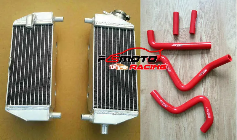 Aluminum Radiator + Silicone Hose For Kawasaki KX 125 KX 250 1994-2002 1995 1996 1997 1998 1999 2000 2001 94 95 96 97 98 99 00
