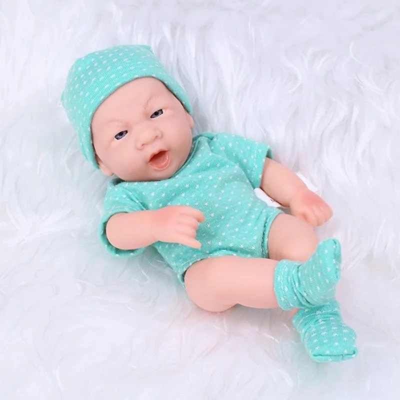 Reborns Simulation Baby Spielzeug Reborns Pullover Vinyl Kinder Kleid Mädchen 15UB