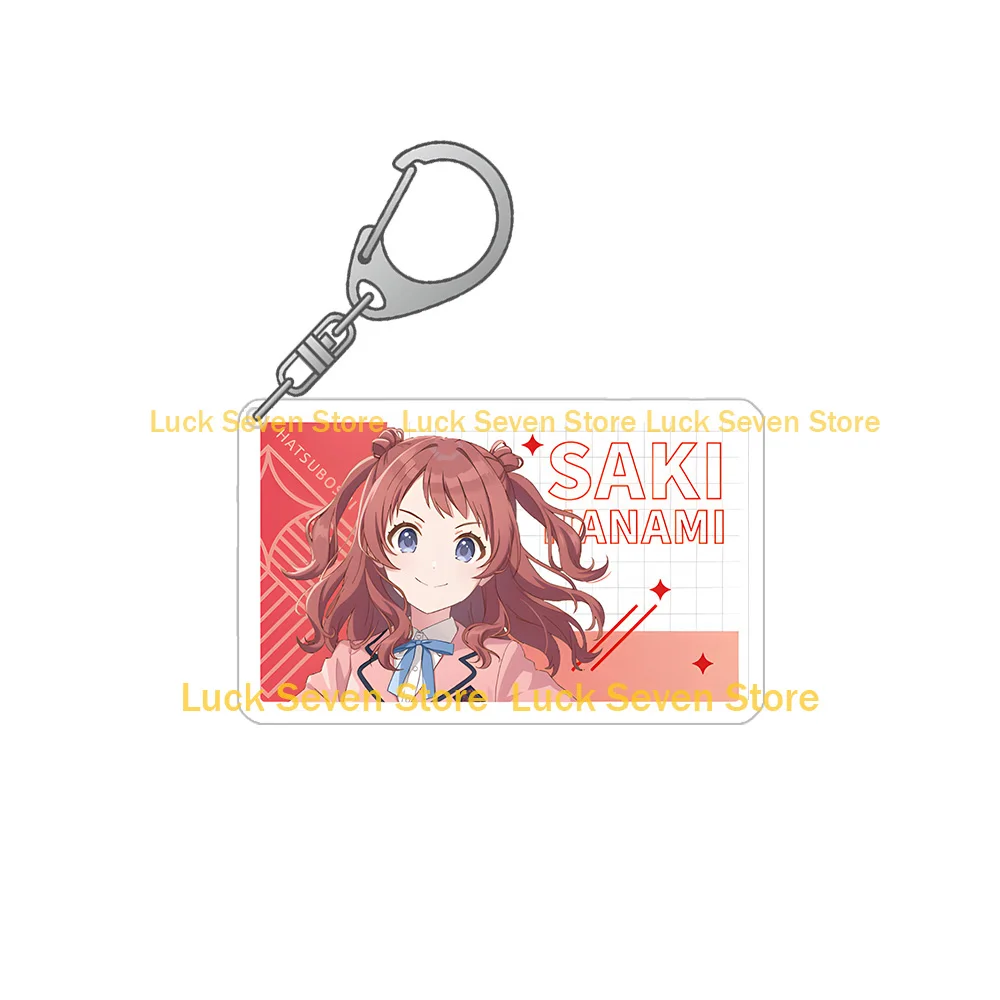 Lucky Seven Store video game The Idolmaster Official Character nameplate square Acrylic keychain anime peripheral Bag pendant